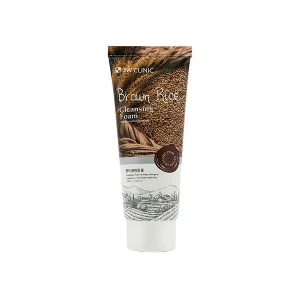 3W Clinic Brown Rice Foam Cleansing