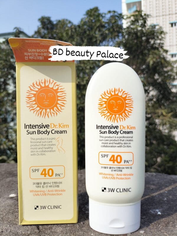 3w clinic intensive dr kim sun body cream SPF40 PA+++(150g) - Image 2