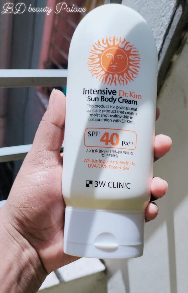 3w clinic intensive dr kim sun body cream SPF40 PA+++(150g) - Image 4